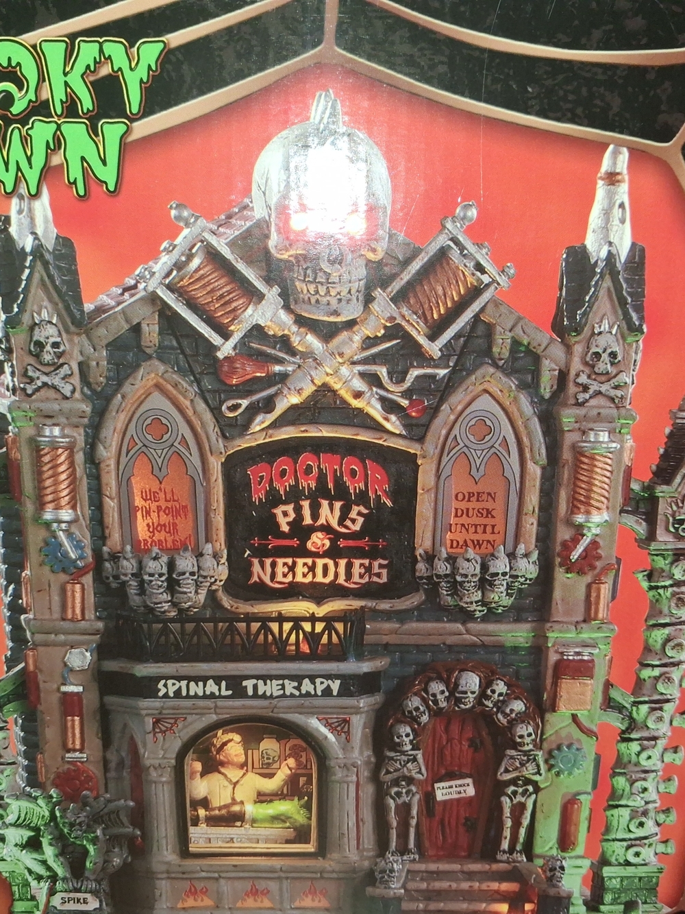 Pins & Needles Spooky Lemax Halloween House